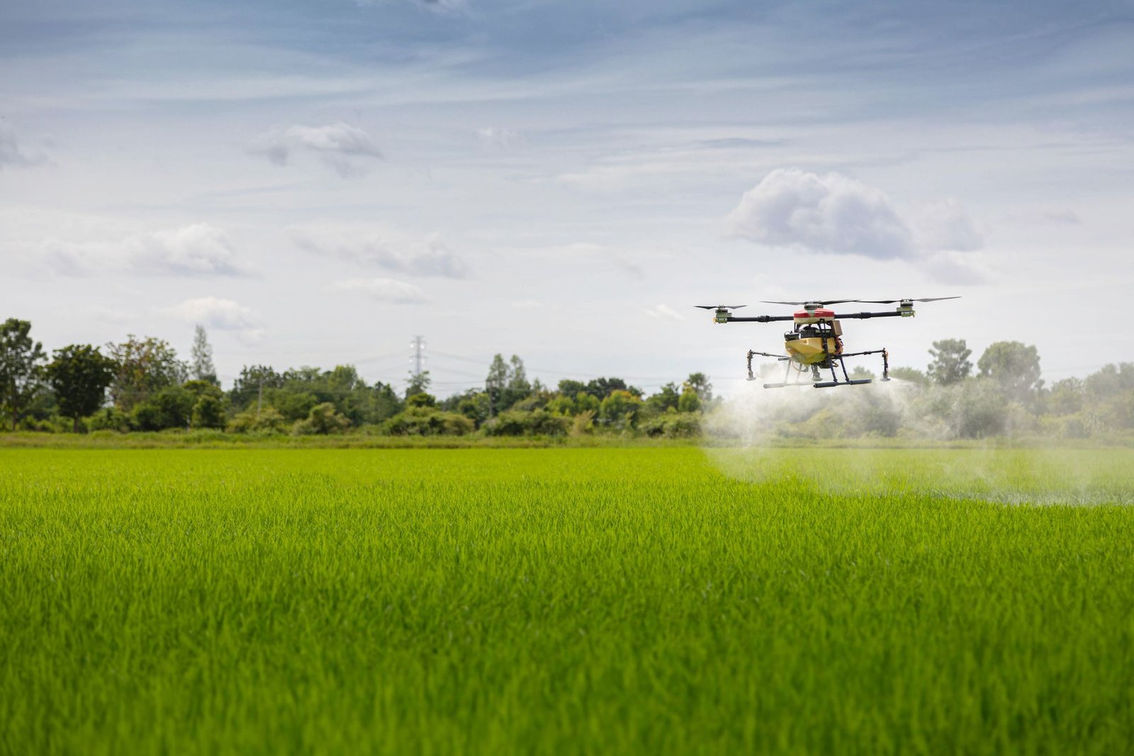 Drone deployment in access-limited agricultural terrain.